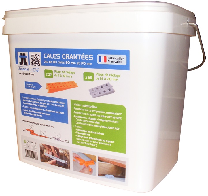 Cales crantées – Accessoires terrasse bois