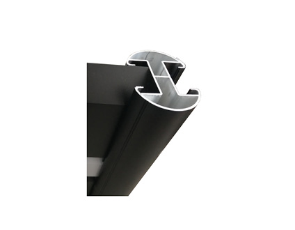 Poteau aluminium – Gorge de 28 mm