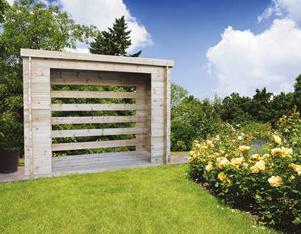 Bûcher lames à emboîtement